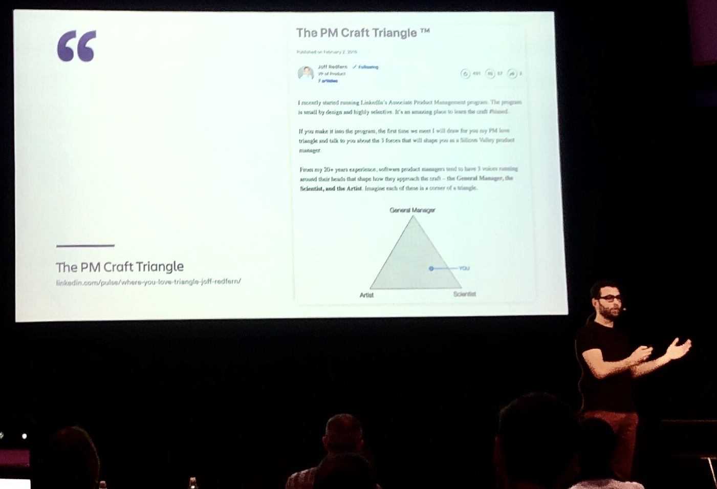 The product manager craft triangle