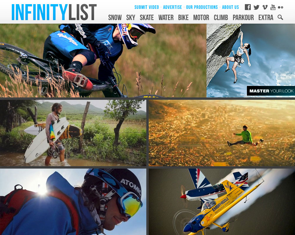Home page of InfinityList